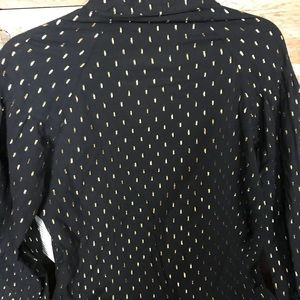 Stella & Dot Black w/gold brand new blouse